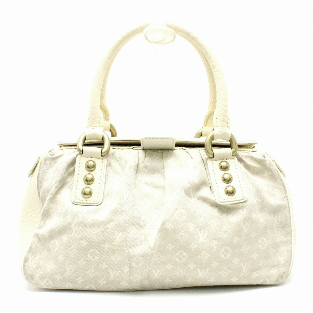 Louis Vuitton Monogram Lin Trapeze Handbag Dune Ivory White